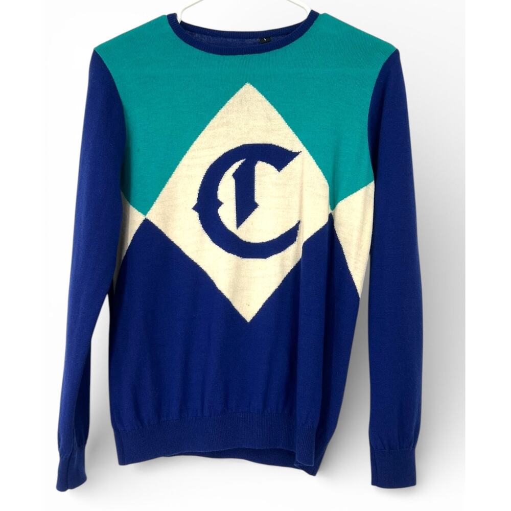 Callaway S vintage pullover sweater golf club sweater argyle C Monogram Knit